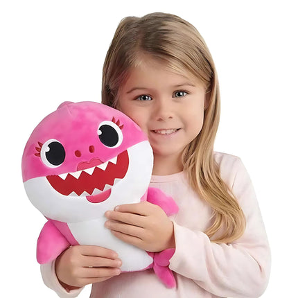 Baby Shark music sound knuffel roze variant met muziekfunctie