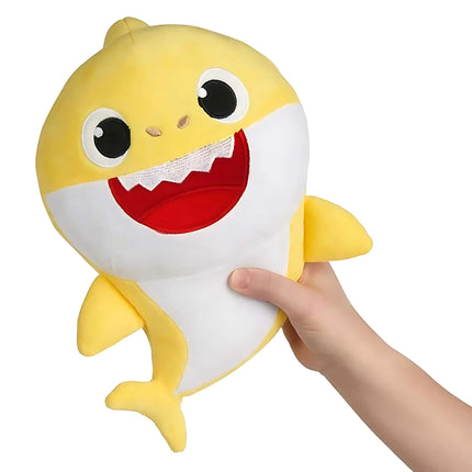 Baby Shark music sound knuffel in gele variant met muziekfunctie